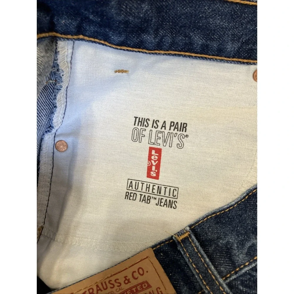 Levis 550 Men's Dark Wash Blue Jeans Straight Leg Denim Straight Leg 36‎ x 32